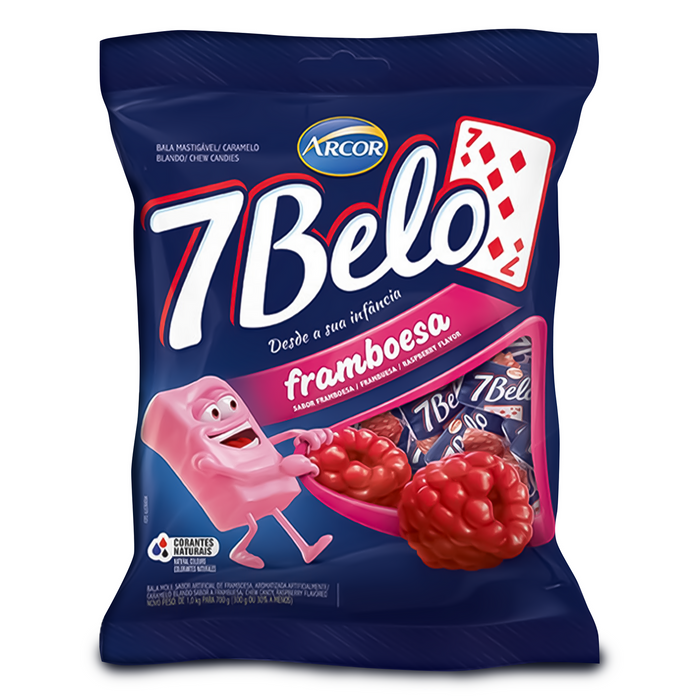 7 Belo Raspberry Candy (Framboesa) - 500g BEST BEFORE 27/01/2026