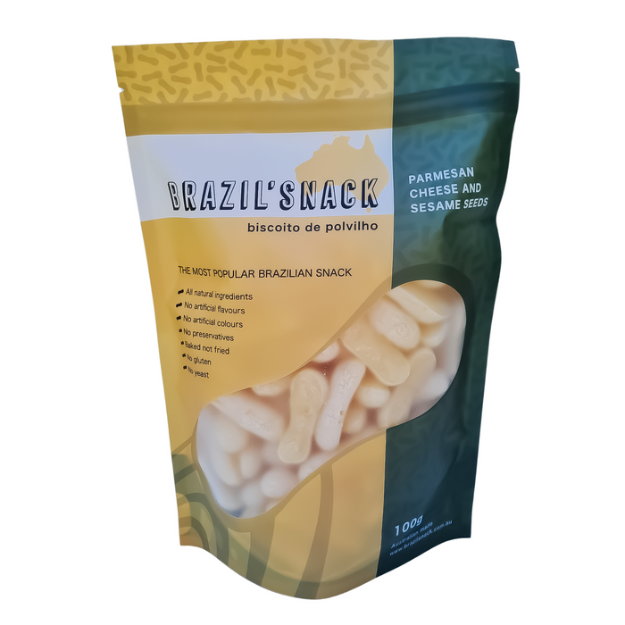Manioc Chips Parmesan (Biscoito de Polvilho Parmesao) 100g - BEST BEFORE 28/02/2026