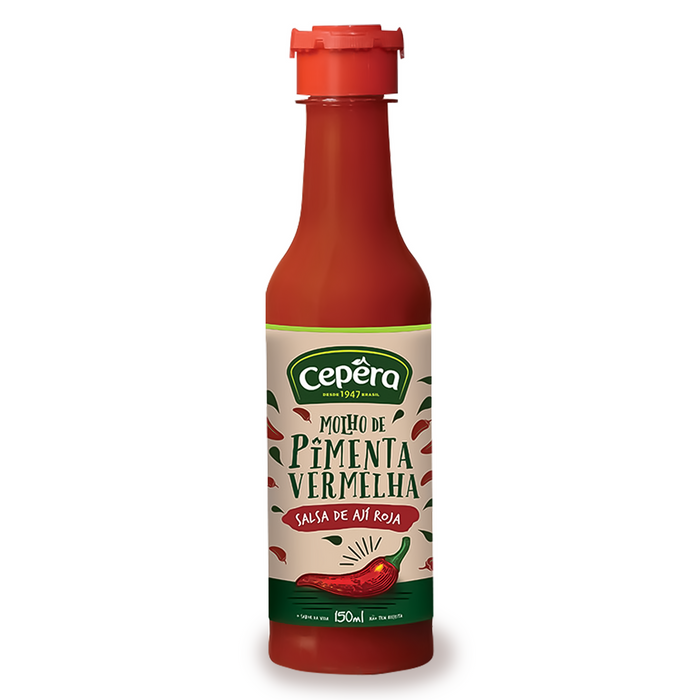 Red Pepper Sauce - (Molho de Pimenta Vermelha) 150ml