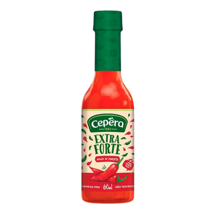Cepera Hot Sauce Red Pepper (Molho de Pimenta Extra Forte) - 60ml BEST BEFORE 06/11/2027