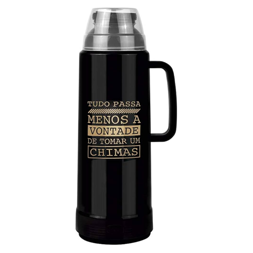 Thermos Bottle Black 1L (Garrafa Termica) - FARROUPILHA MOR