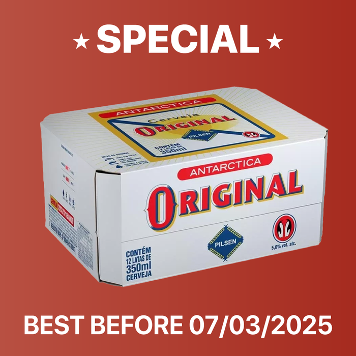 BEST BEFORE 07/03/2025 - NEW 12 PACK - Original Beer Can 350ml - BULK BUY AND SAVE$$