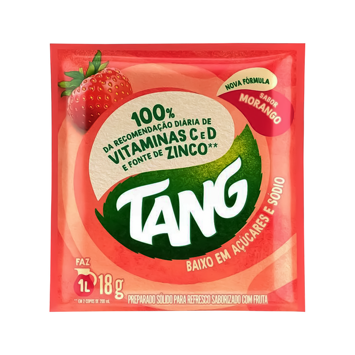Tang Strawberry Flavored Powder Drink (Morango) - 18g BEST BEFORE 12/08/2025