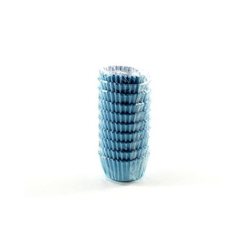 Brigadeiro Blue Paper Cups Size 6 (50 very small paper cups)