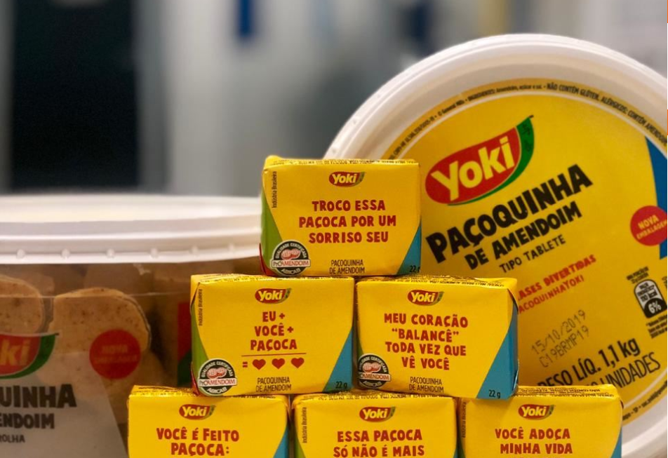 Yoki Sweet Peanut Blocks (Pacoquinha Tablete) - 352g