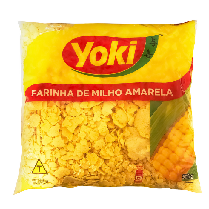 Flaked Corn Flour (Farinha de Milho Amarela Flocada) 500g - BEST BEFORE 12/02/2026
