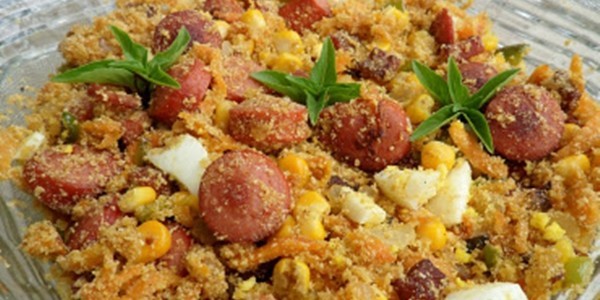 Seasoned Corn Flour (Farofa de Milho Pronta) - 400g - BEST BEFORE 30/11/2025