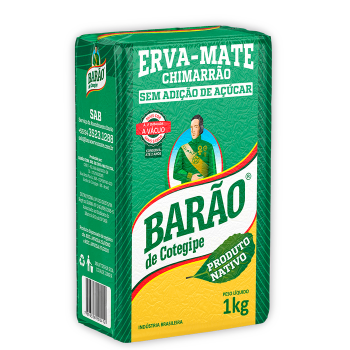Barao Mate Tea Nativo - 1kg BEST BEFORE 30/08/2026