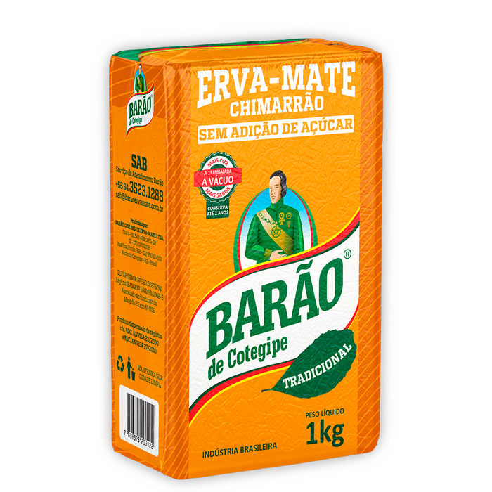 Barao Mate Tea Traditional - 1kg BEST BEFORE 30/09/2026