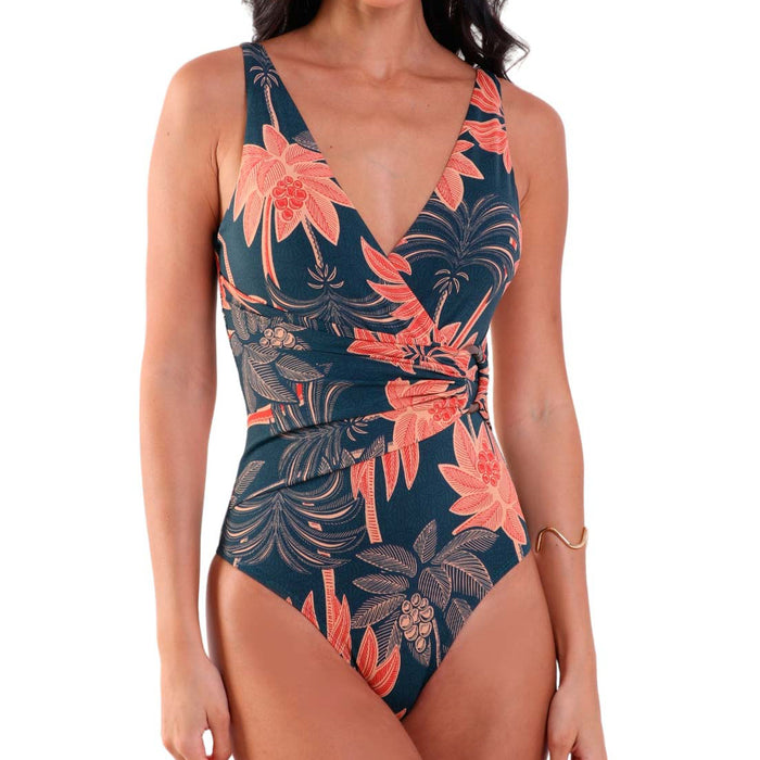 Swimsuit with Crossed Neckline Palmas