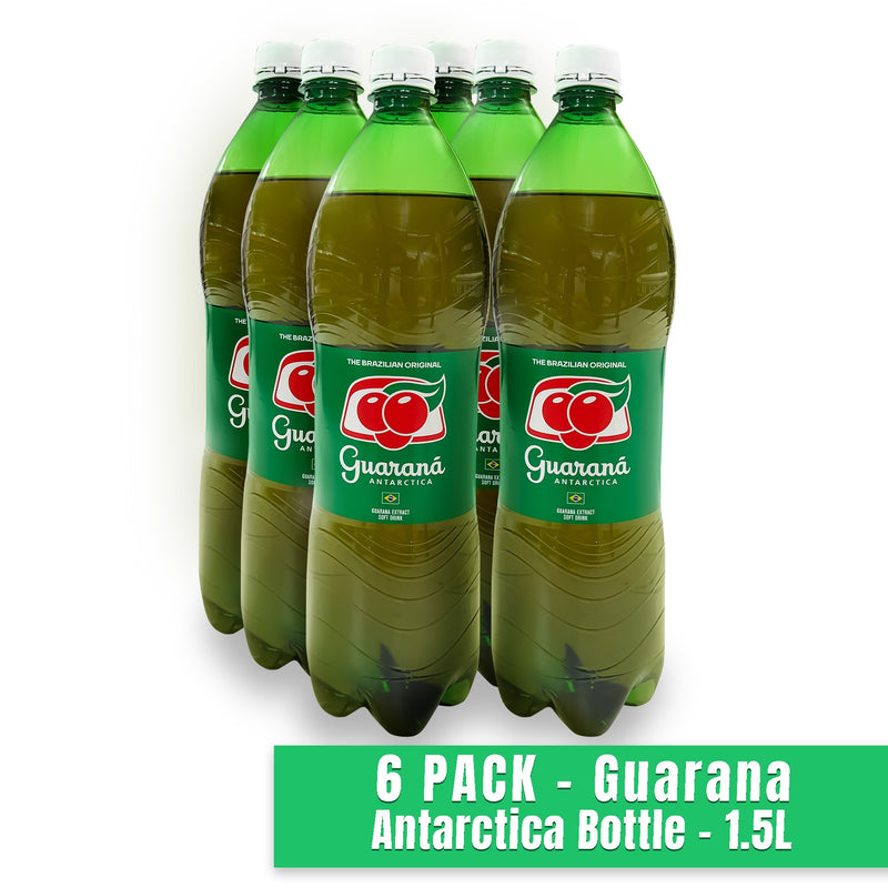 BOTTLE 6 PACK - Guarana Antarctica Bottle - 1.5L - BULK BUY AND SAVE$$