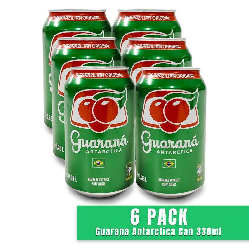 ORIGINAL 6 PACK - Guarana Antarctica Can 330ml - BULK BUY AND SAVE$$
