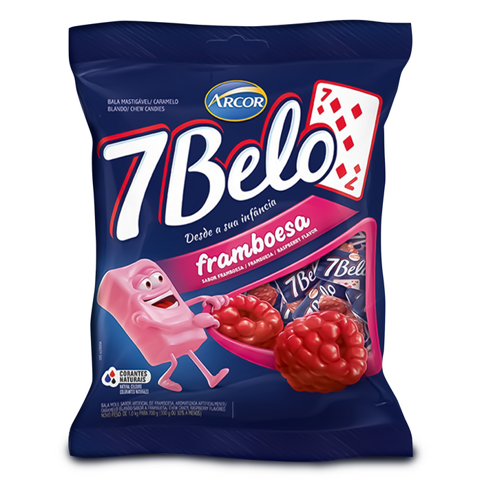 7 Belo Raspberry Candy (Framboesa) - 500g