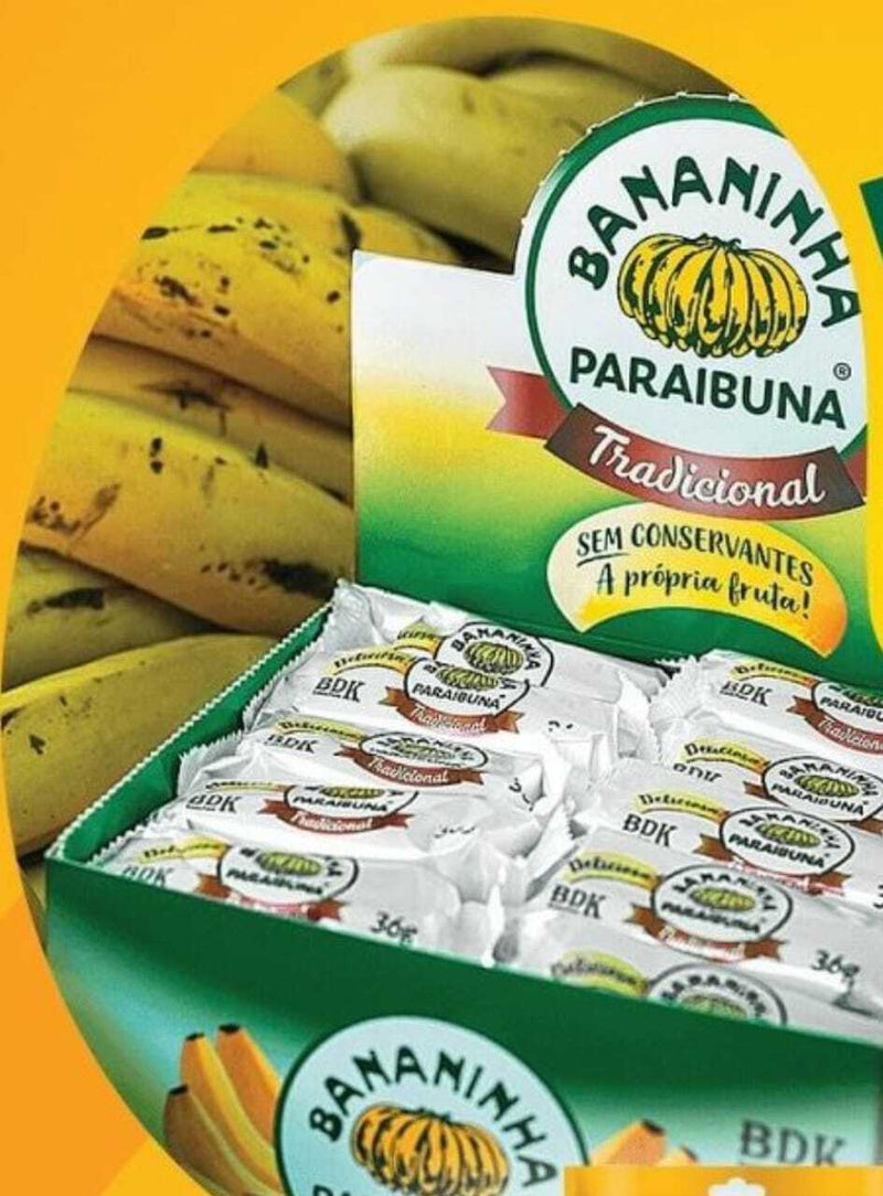 Box with 40 Units of Bananinha Paraibuna - 36g