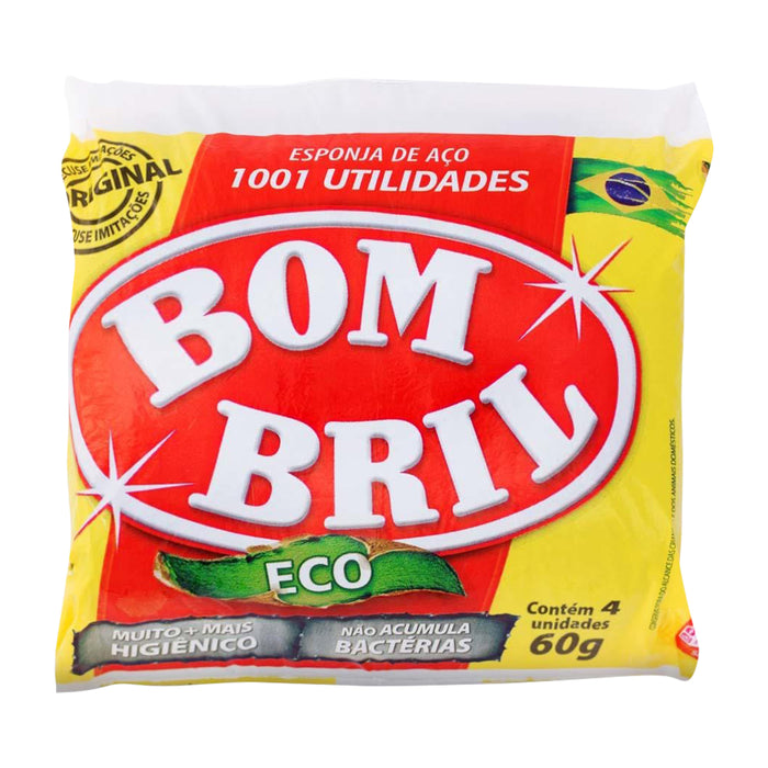 Bombril (Palha de aco Bombril) - 60g (8 pack)