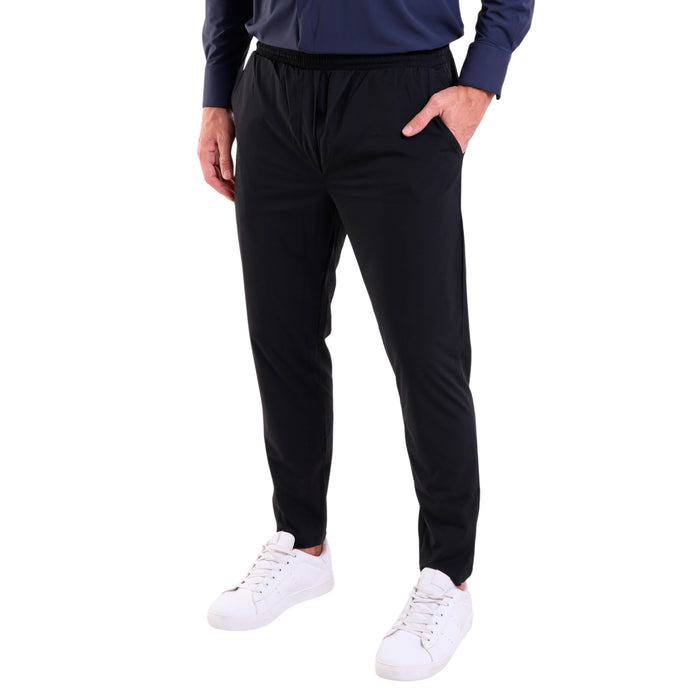 Men's Microfiber Pants with Slash Pockets Black