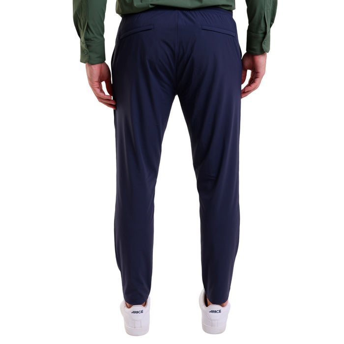 Men's Microfiber Pants with Slash Pockets Navy