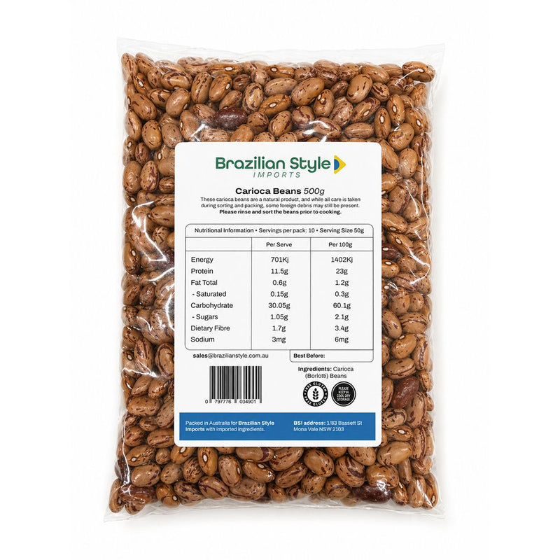 Carioca Beans (Feijao Carioca) - 500g