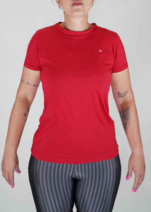 Women's Short Sleeve T-Shirt in Pima Cotton Red