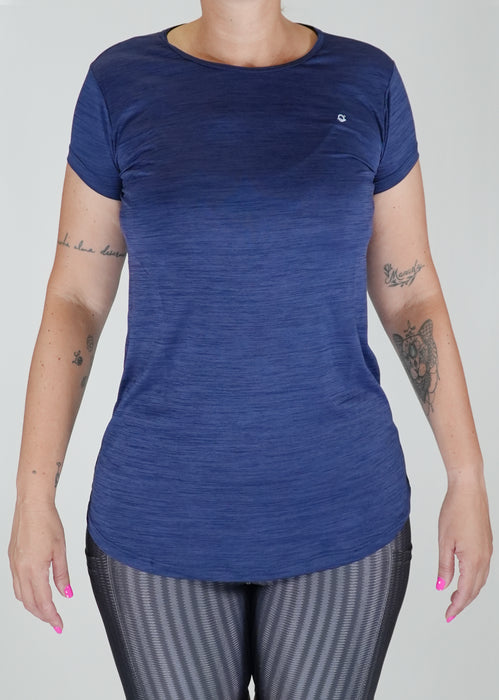 Women's Basic Tech T-Shirt, Antibacterial, UV50+ Navy