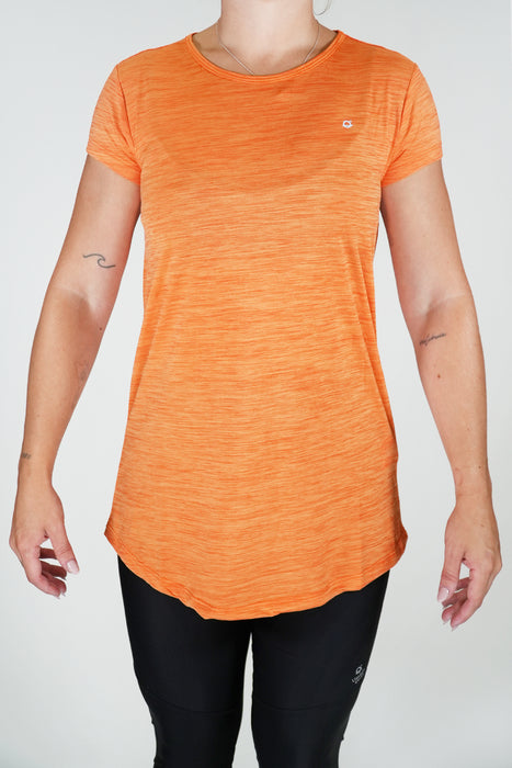 Women's Basic Tech T-Shirt, Antibacterial, UV50+ Orange