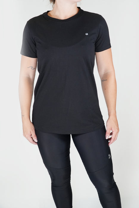 Women's Short Sleeve T-Shirt in Pima Cotton Black