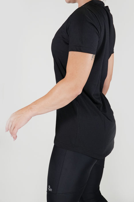 Women's Short Sleeve T-Shirt in Pima Cotton Black