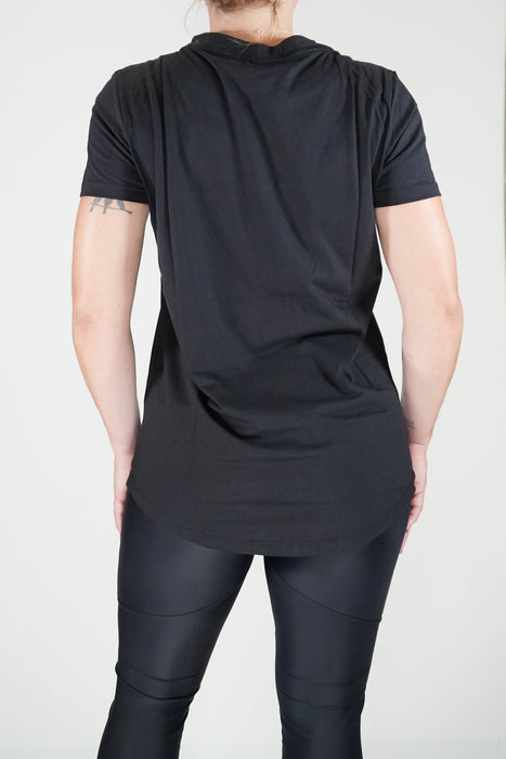 Women's Short Sleeve T-Shirt in Pima Cotton Black