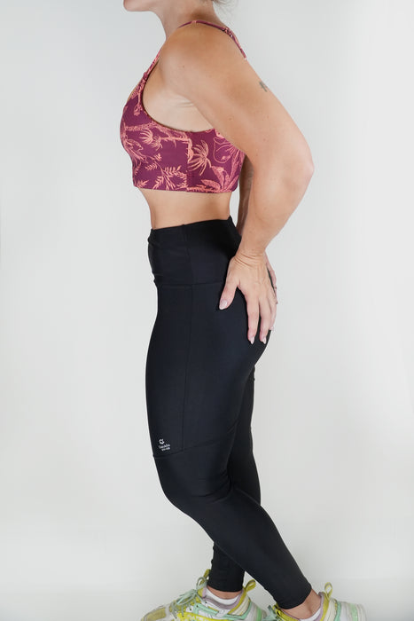 Fitness Top without Padding, Tank Style with Cutouts, Light Royal Palmae