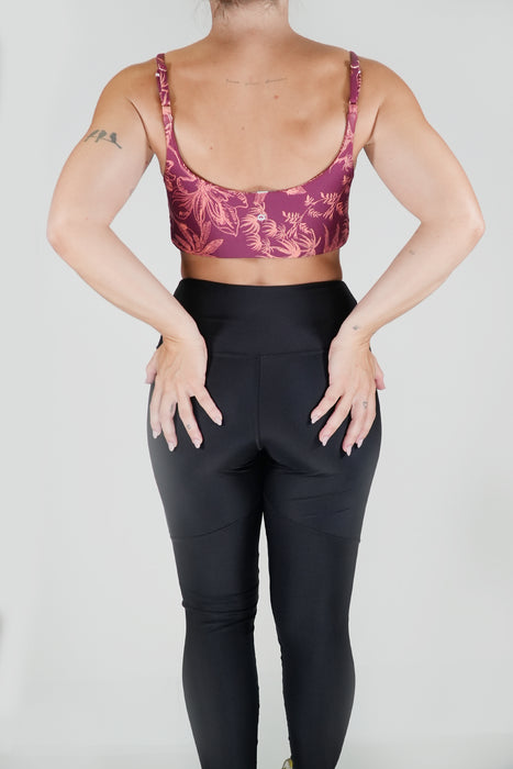 Fitness Top without Padding, Tank Style with Cutouts, Light Royal Palmae