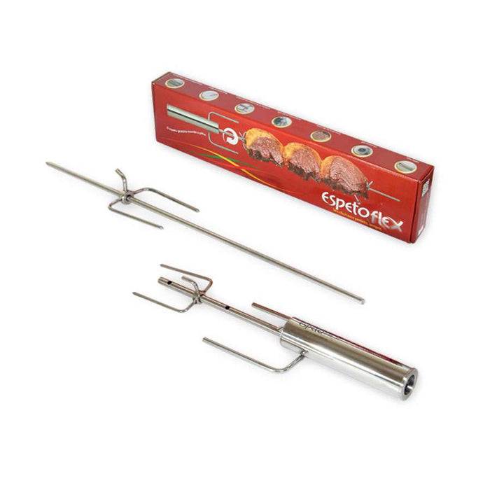 Espetoflex Rotating Skewer Setup with Claws (Espeto Giratorio a pilha)