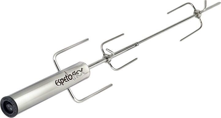 Espetoflex Rotating Skewer Setup with Claws (Espeto Giratorio a pilha)