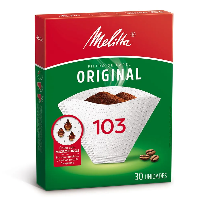 Melitta Coffee Filter Paper size 103 - 30 units (Filtro de Papel)
