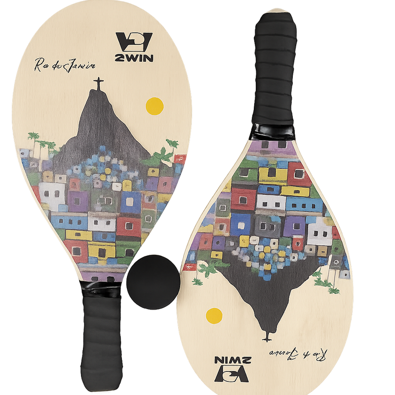 Wooden Frescobol Rackets - Rio