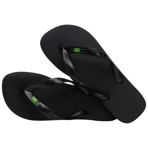 Havaianas Brazil Black Flip-Flops