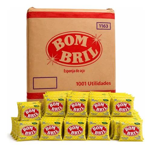 PACK 20 Units - Bombril (Palha de aco Bombril) - 45g