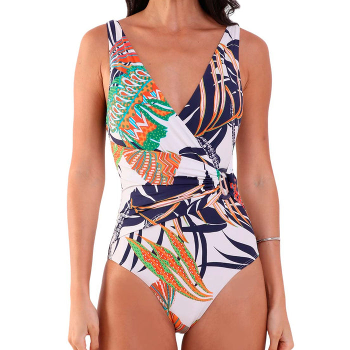 Swimsuit with Crossed Neckline Imaginarium