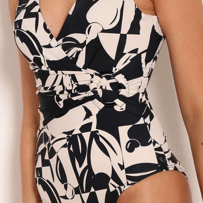 Swimsuit with Crossed Neckline Cajuart