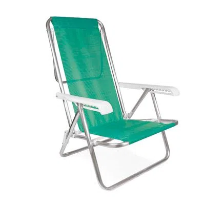 8-Position Aluminium Reclining Chair Green Sanet – MOR