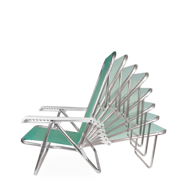 8-Position Aluminium Reclining Chair Green Sanet – MOR
