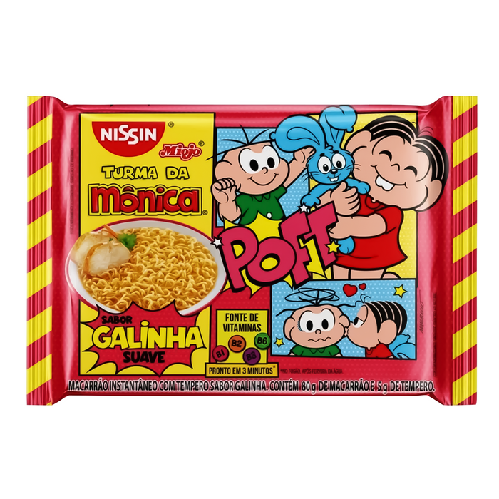 Nissin Noodles Chicken (Miojo Galinha) Turma da Monica - 80g