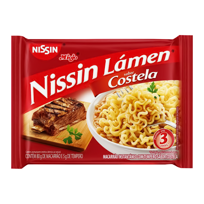 Nissin Noodles Ribs (Miojo Costela) - 80g
