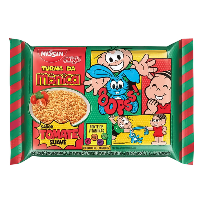 Nissin Noodles Tomato Miojo Turma da Monica - 80g