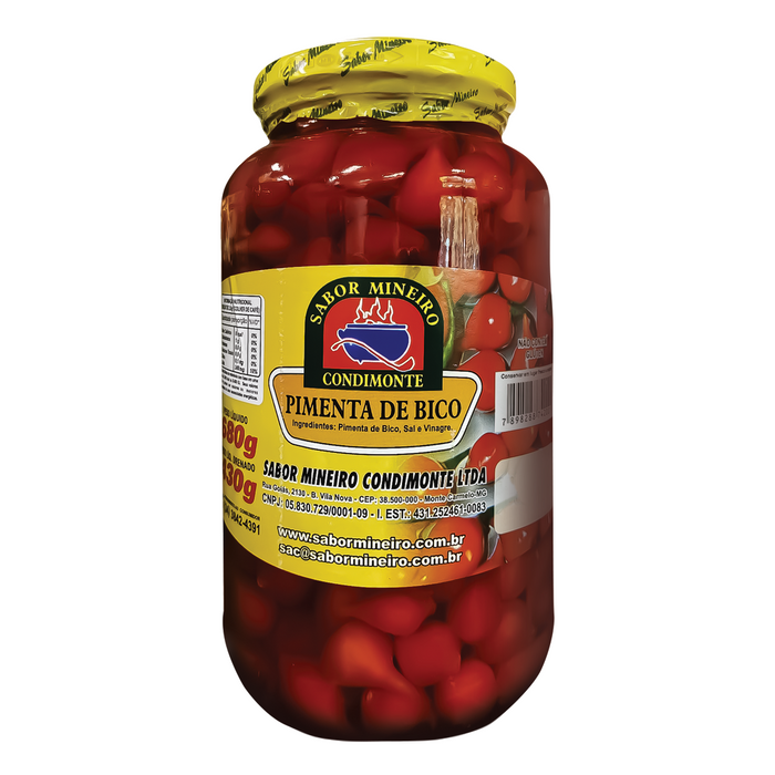 Beak Peppers LARGE Sabor Mineiro - Pimenta Biquinho (Bico) - 680g