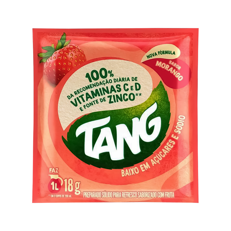 Tang Strawberry Flavored Powder Drink (Morango) - 18g