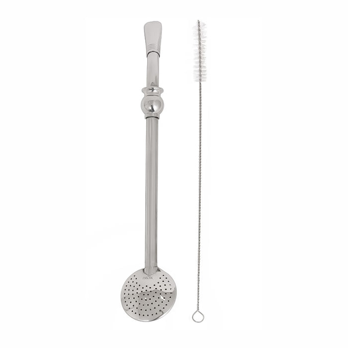 Stainless Steel Straws 23 cm with cleaning brush