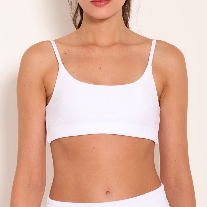 Basic Malibu Tank Fitness Top White