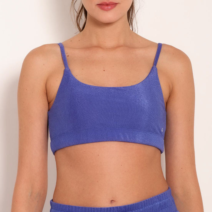 Basic Malibu Tank Fitness Top Indigo Blue