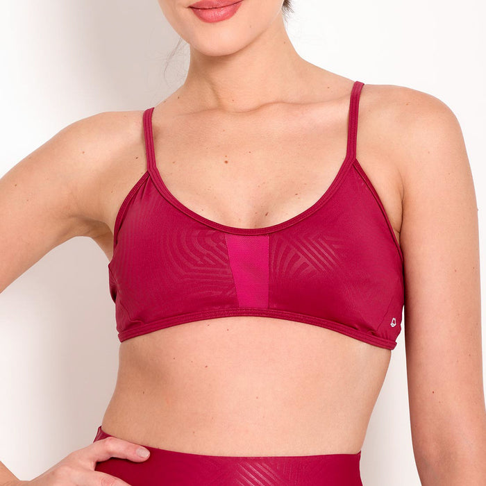 Fitness Top with Cutouts Progress 3D Bordo