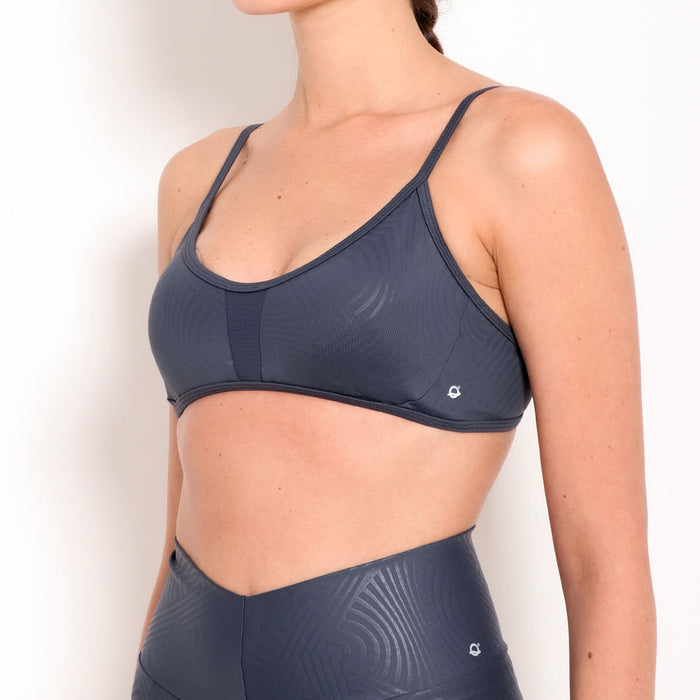 Fitness Top with Cutouts Progress 3D Grey